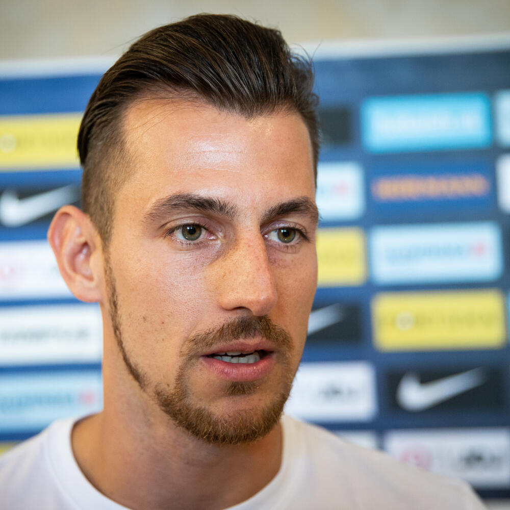 Zraz Slovenskej futbalovej reprezentácie v Šamoríne. Na snímke Martin Dúbravka.