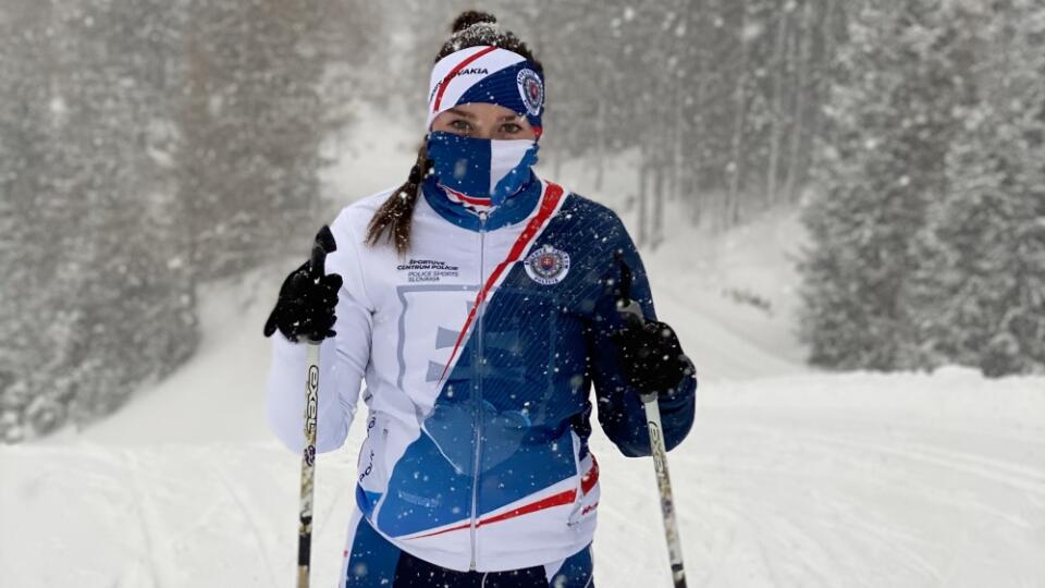 Slovenská vodnoslalomárka Soňa Stanovská počas zimnej prípravy vo Vysokých Tatrach.