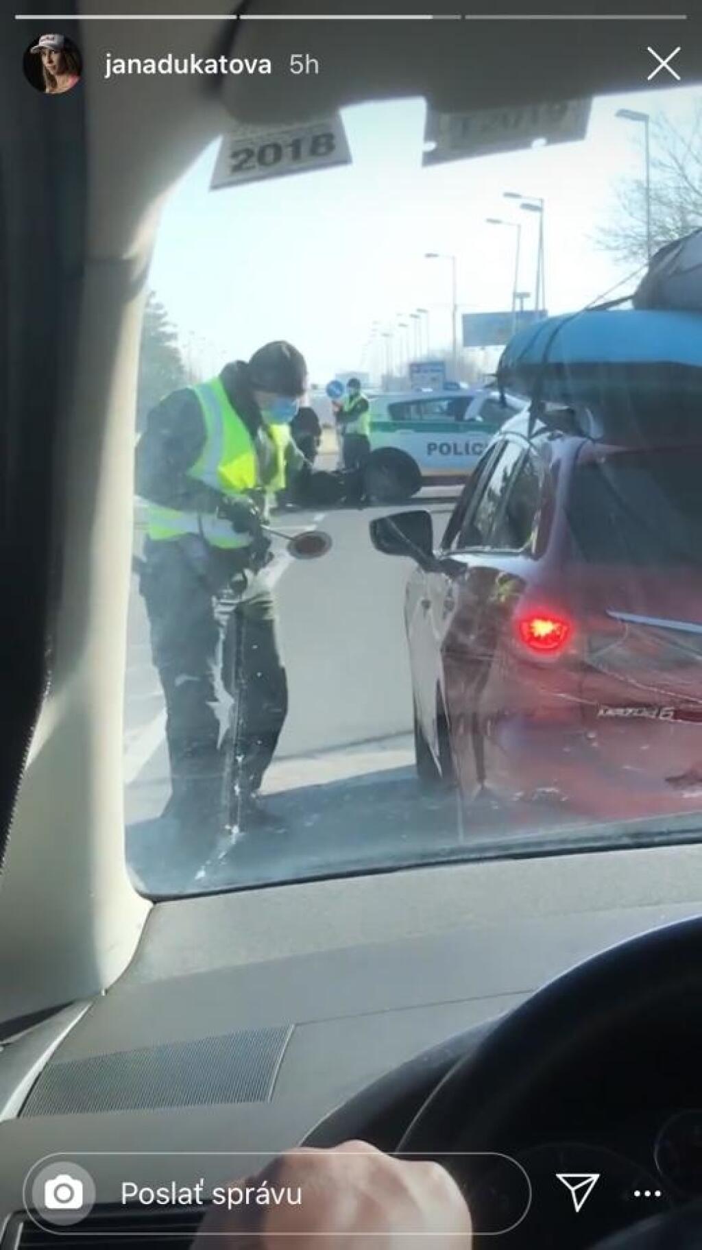 Jana Dukátová na slovenských hraniciach narazila na policajtov.