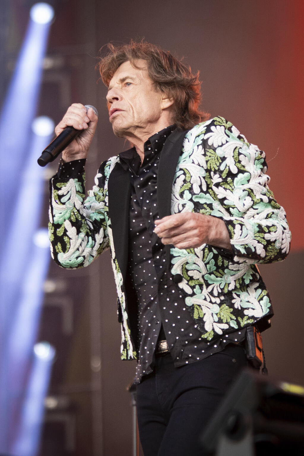 EBE 3 Londýn - Na snímke spevák britskej skupiny The Rolling Stones Mick Jagger počas koncertu v londýnskom Hyde Parku v sobotu 25. júna 2022. FOTO TASR/AP
The Rolling Stones perform live onstage at BST Hyde Park festival, in London, Saturday, June 25, 2022. (Photo by Vianney Le Caer/Invision/AP)