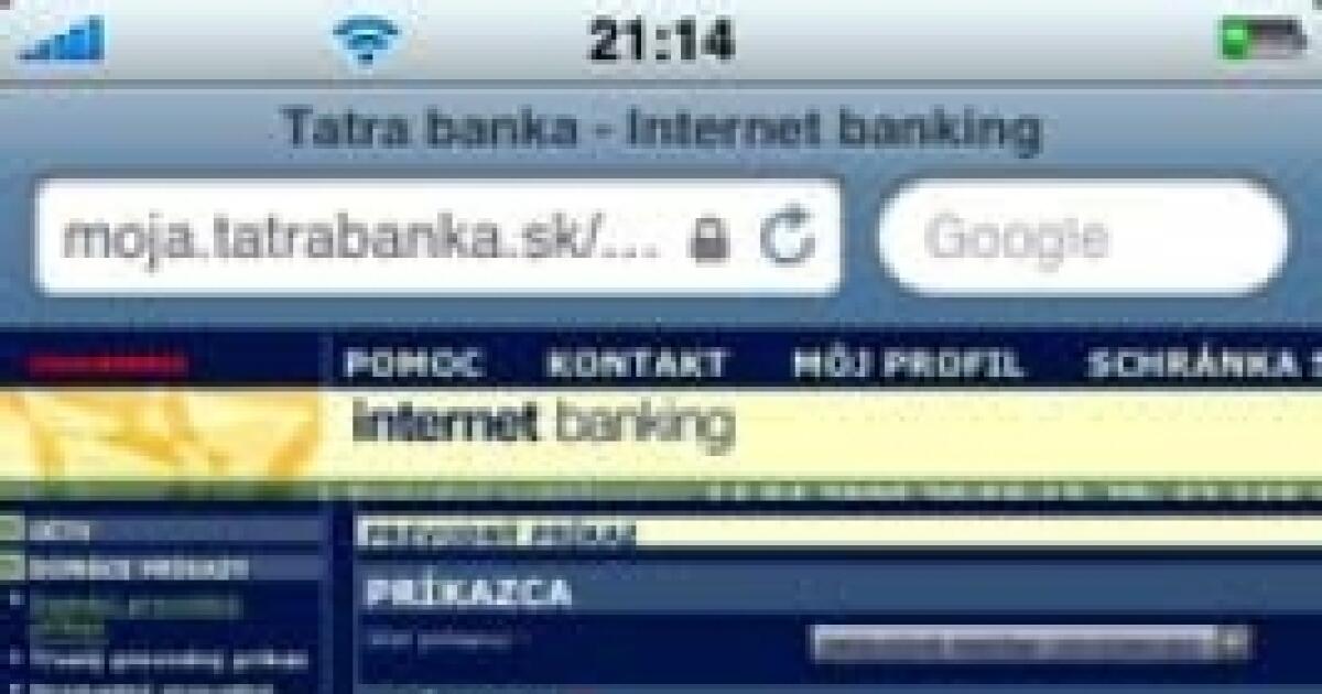 Tatra banka má internet banking pre iPhone | TREND