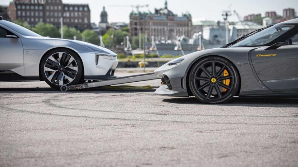 Polestar Precept a Koenigsegg Gemera.