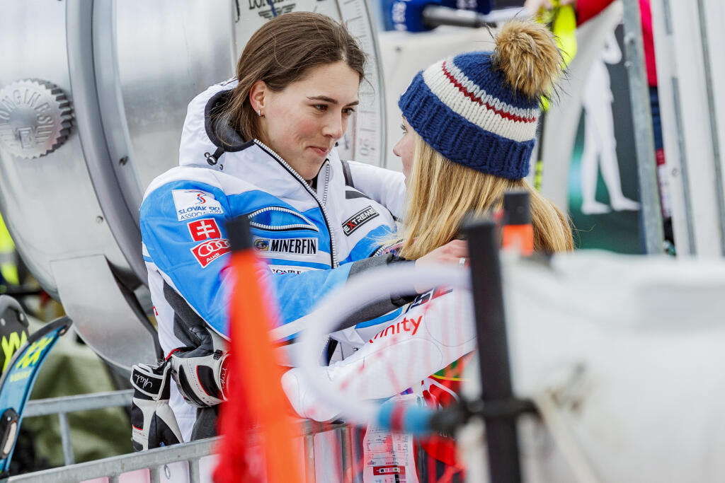 Petra Vlhová a Mikaela Shiffrinová.