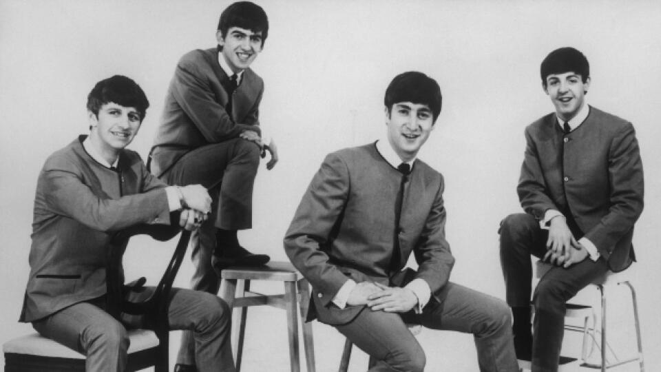 Liverpoolska skupina Beatles: Zľava Ringo Starr, George Harisson, John Lennon a Paul McCartney.