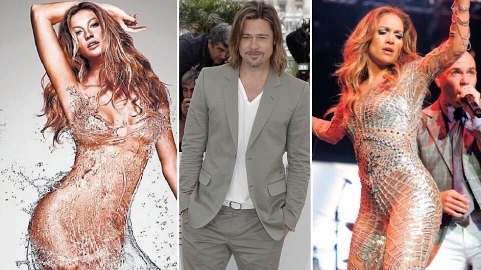 Giselle Bündchen, Brad Pitt, Jennifer Lopez