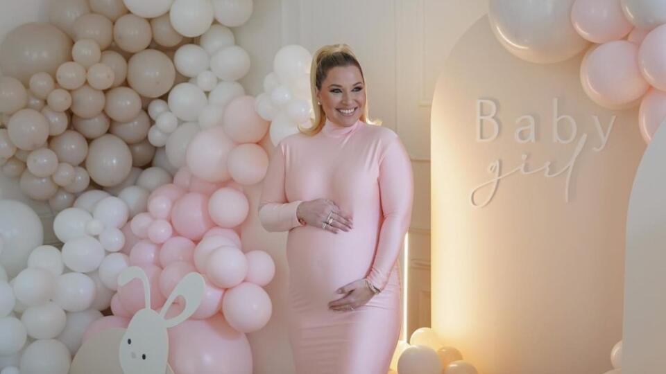 Dominika Cibulková na babyshower, kde oznámila, že čaká dievčatko.