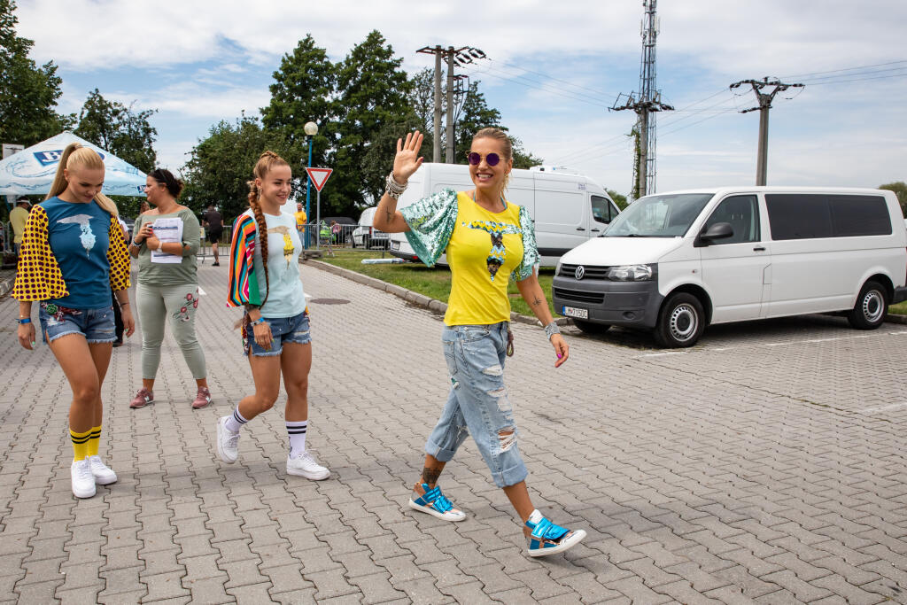 Deň otvorených dverí v TV Markíza. Na fotke: Dara Rolins