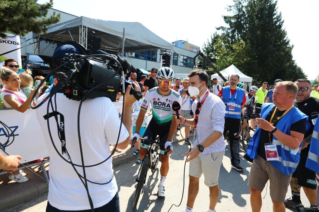 Takto to vyzeralo na majstrovstvách Česka a Slovenska v cyklistike. Na snímke Peter Sagan.