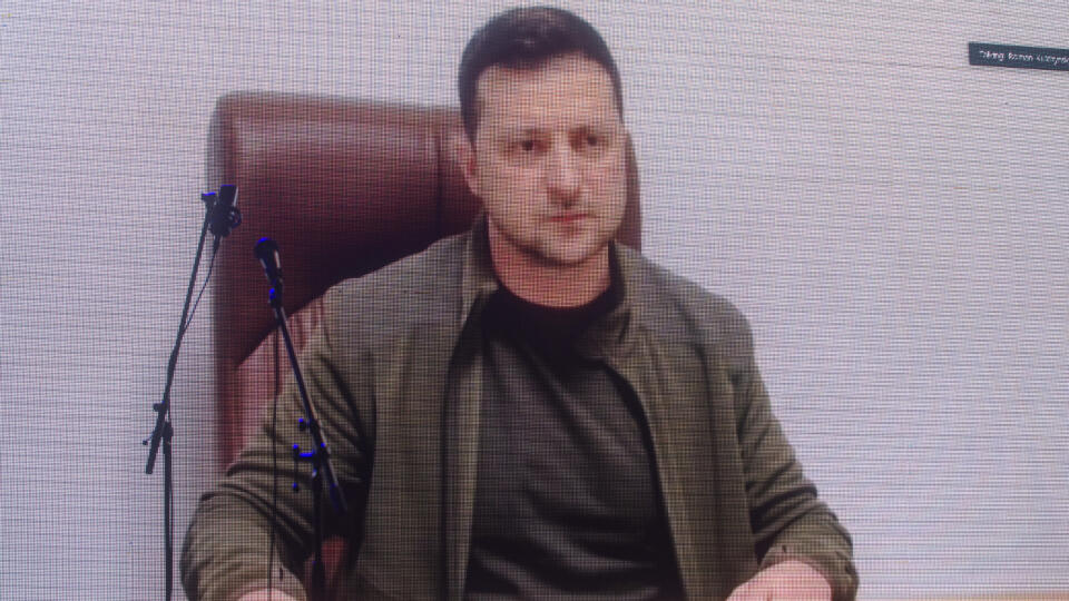 Atmosféra podujatia na podporu Ukrajiny a jej občanov na Námestí SNP v Bratislave