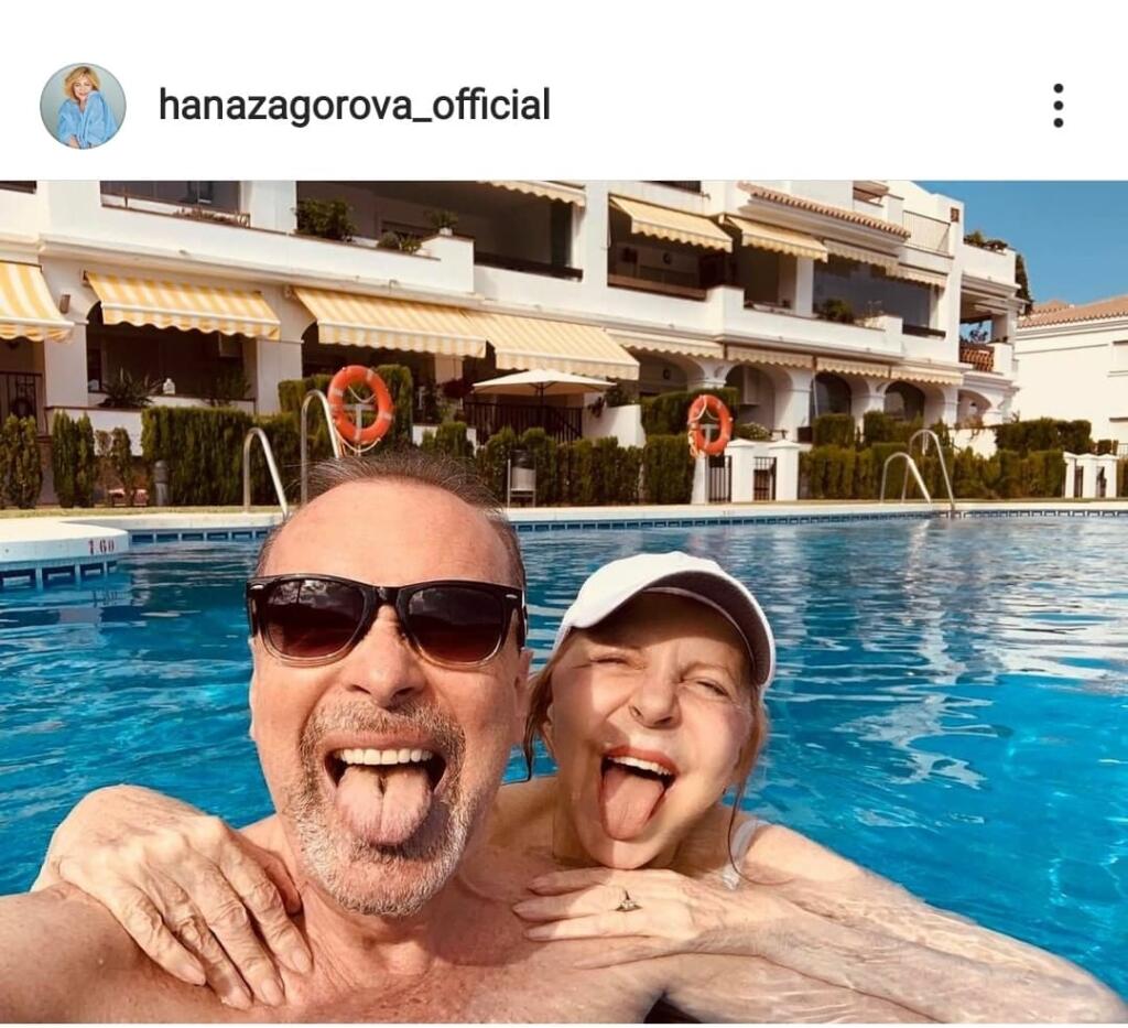 Hana Zagorová s manželom ako rozjašení pubertiaci.