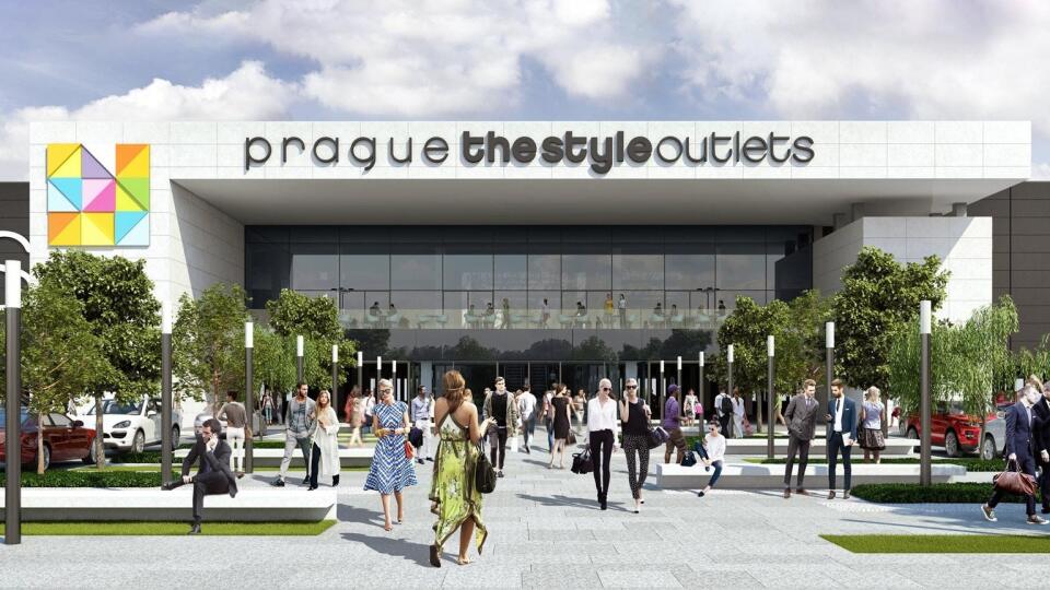 Prague The Style Outlets - vizualizácia