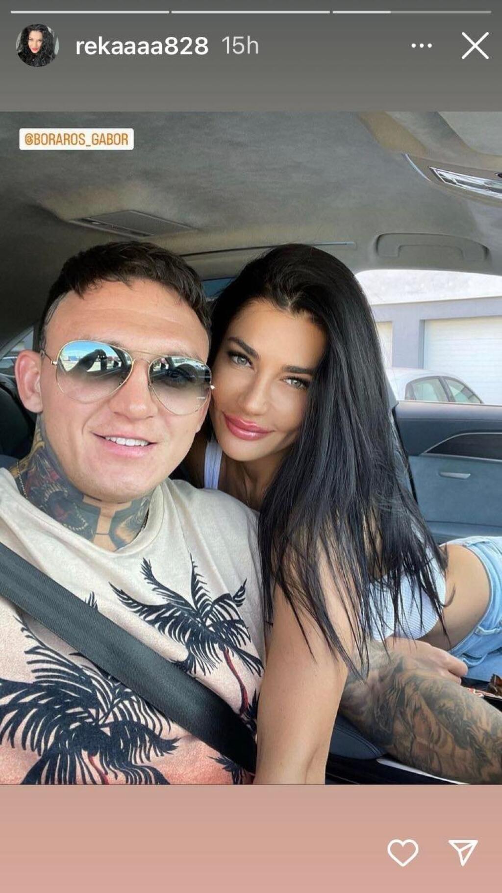 Gábor sa priznal k viacnásobnej nevere. Moniku podvádzal s touto brunetkou menom Réka. Po rozchode spolu chvíľu trávili čas, dokonca sa spolu objavili aj na zápasníckej šou Fight Night Challenge. Potom sa ale tiež odlúčili a bojovník sa vrátil k bývalej.