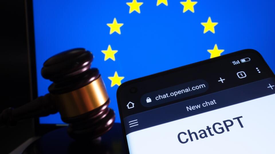 Chatgpt,Chatbot,Seen,On,Smartphone,,Flag,Of,Eu,On,The