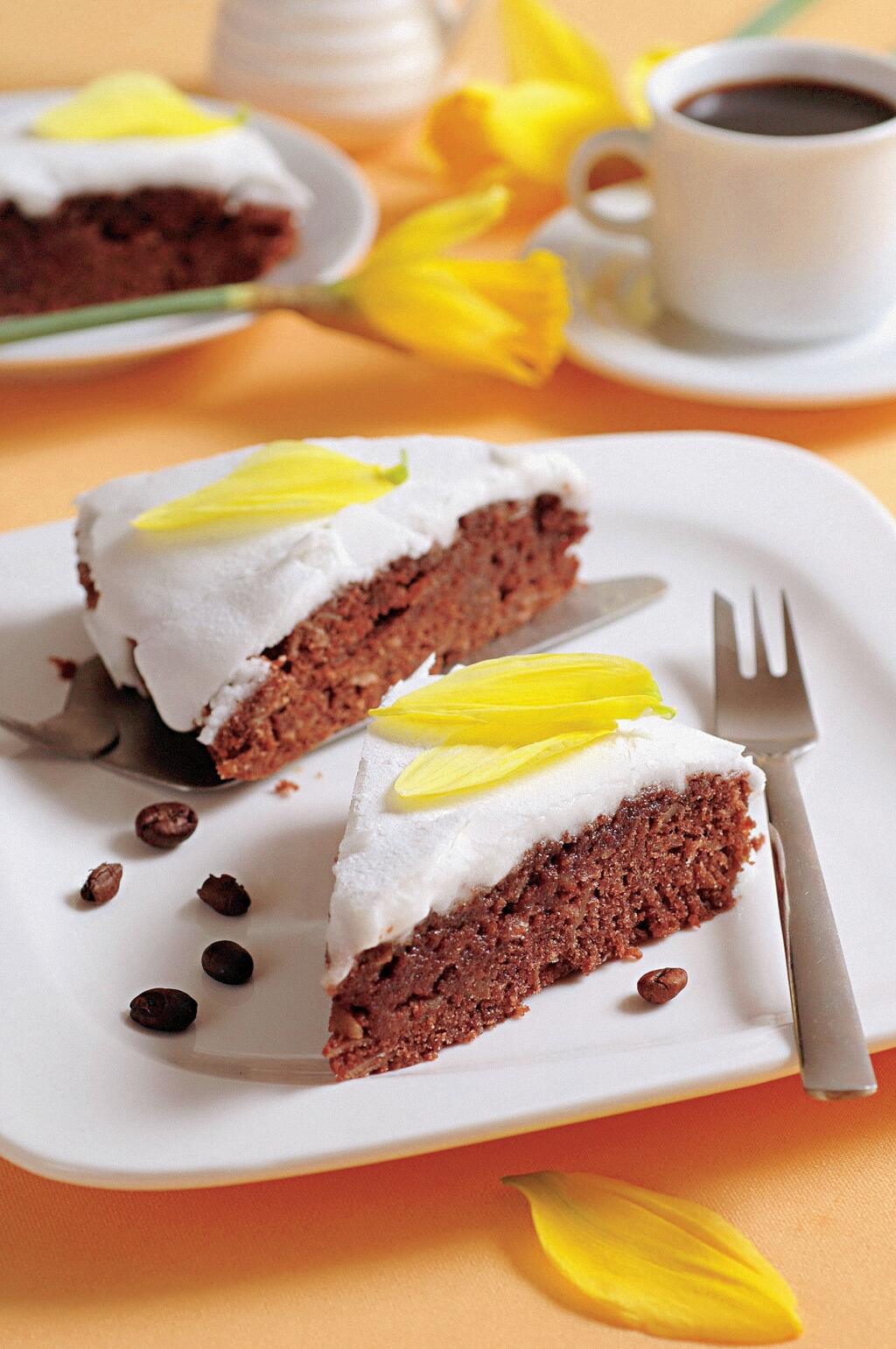 Kávová torta s polevou