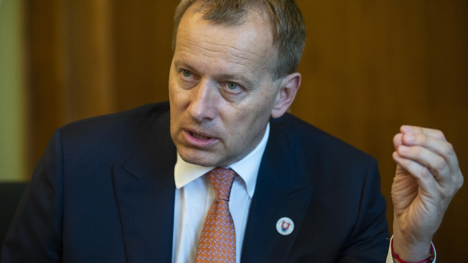 Na snímke predseda NR SR Boris Kollár (Sme rodina) počas rozhovoru pre Tlačovú agentúru SR 13. júna 2020 v Bratislave. FOTO TASR - Jakub Kotian