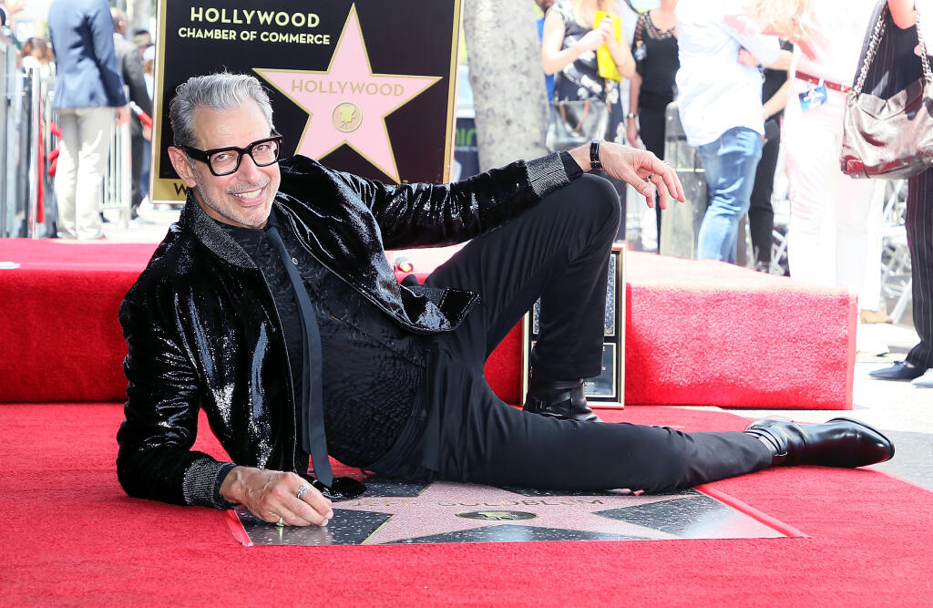 Hollywoodske celebrity na chodníku slávy v Los Angeles.