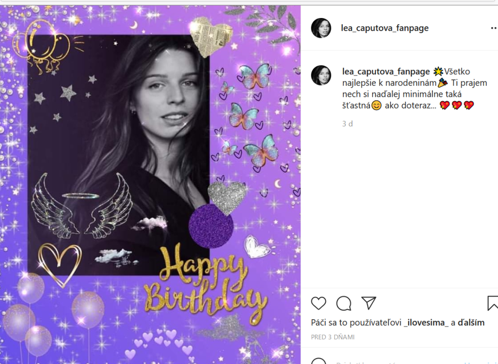 Lea Čaputová má na sociálnej sieti svoju fanúšikovskú stránku.