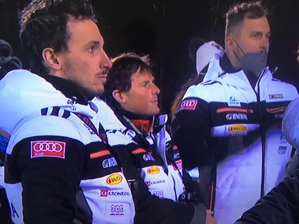 Radosť v tíme Petry Vlhovej bola obrovská. Na pretekoch nechýbal ani Petrin priateľ Michal.