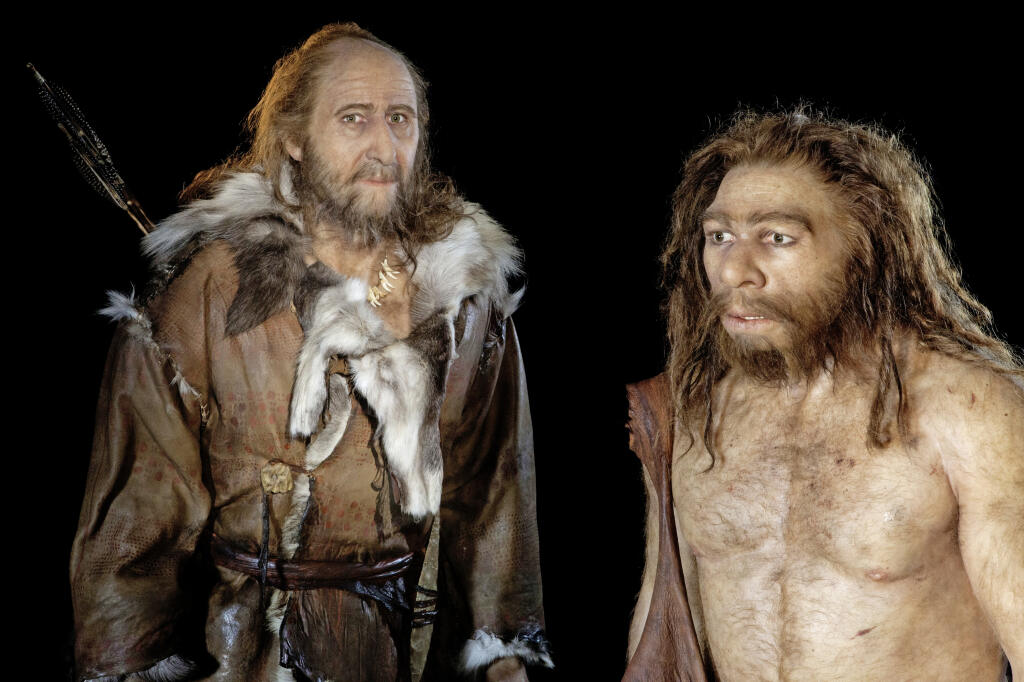 Neandertálec a Homo sapiens. Aj keď sme sa dokázali pomerne ľahko krížiť, hybridy nefungovali optimálne.
