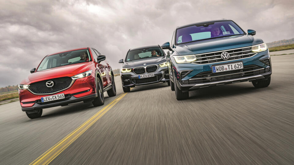 VW Tiguan 2.0 TDI vs BMW X1 vs Mazda CX-5