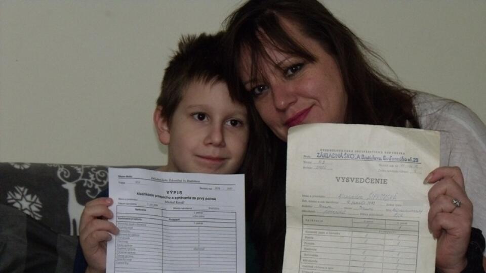 Mama Alexandra (39) a syn Miško (8), Bratislava