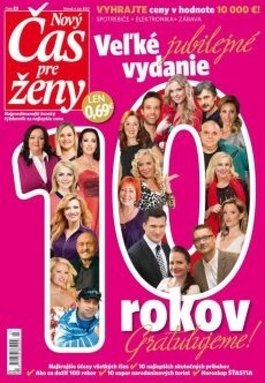 Nový Čas pre ženy má 10. narodeniny, vyjde v stostranovom špeciáli