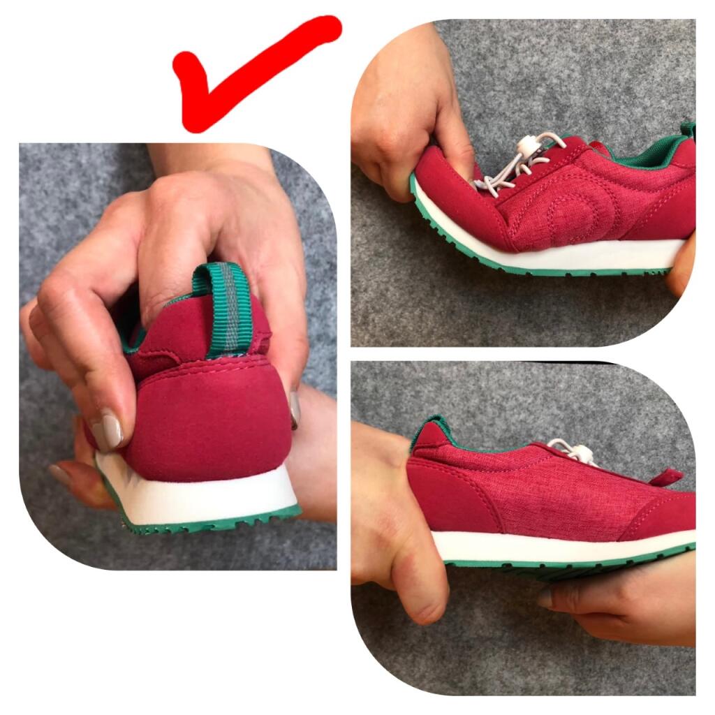 Podrážka kvalitnej topánky by sa mala lámať v prednej časti, aby sa mohlo chodidlo ohýbať v oblasti kĺbov za palcami. Päta musí byť pevná.