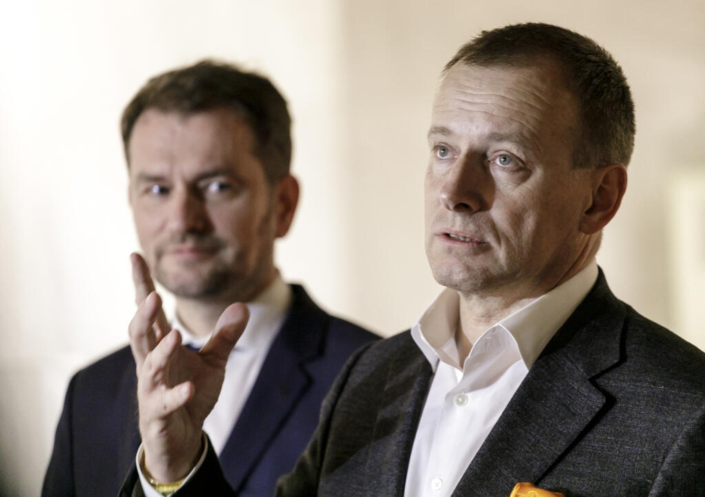 Stretnutie Igora Matoviča a predsedu hnutai Sme rodina Borisa Kollára 