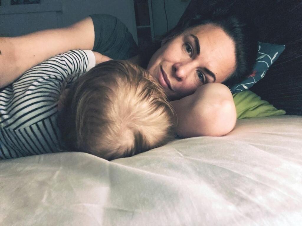 Kristína Tormová so synčekom