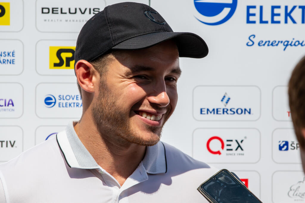 Na snímke je Marko Daňo pred golfovým turnajom pri príležitosti štartu charitatívneho podujatia Hiezdy deťom.
