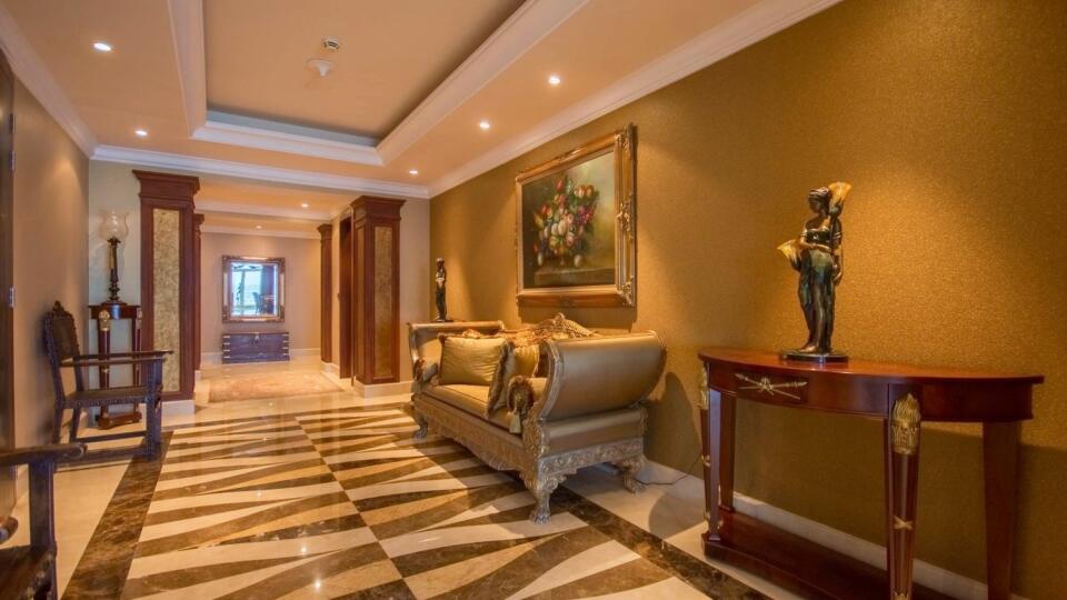 Federerov apartmán skôr pripomína kráľovský palác.