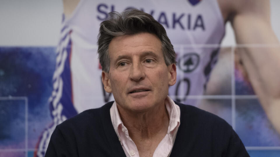 Na snímke prezident Svetovej atletiky Sebastian Coe počas tlačovej konferencie, ktorá sa konala pred vyhlásením výsledkov ankety Atlét roka 2019 v Bratislave 16.novembra 2019. FOTO TASR - Pavel Neubauer







