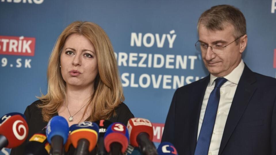 Zuzana Čaputová a Robert Mistrík