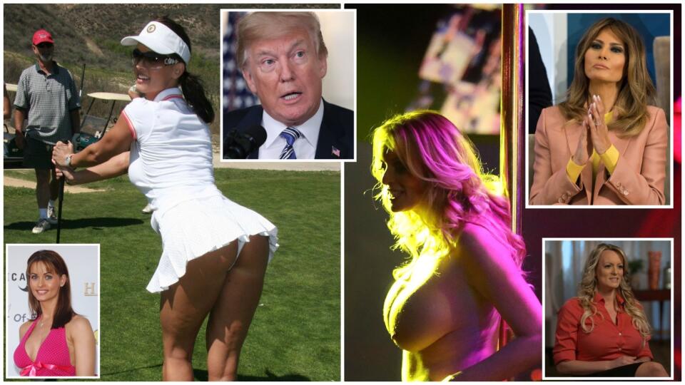 Melania, aj keď okľukou, zareagovala na sexuálne obvinenia pornoherečky Stormy Daniels (vpravo) a bývalej playmate Karen McDougal (vľavo).