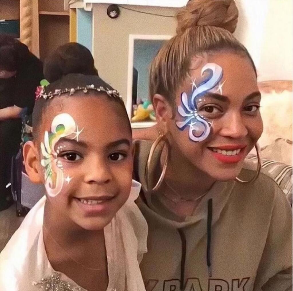Beyoncé s prvorodenou dcérou Blue Ivy.