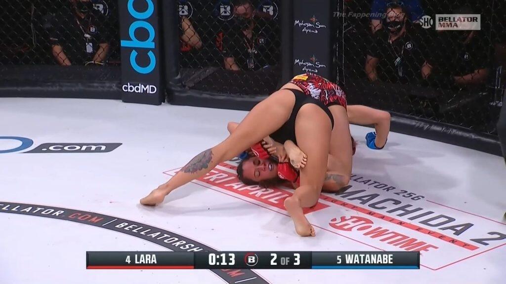 Alejandra Lara ukázala v boji viac, ako by chcela. Hlavne v oblasti rozkroku.
