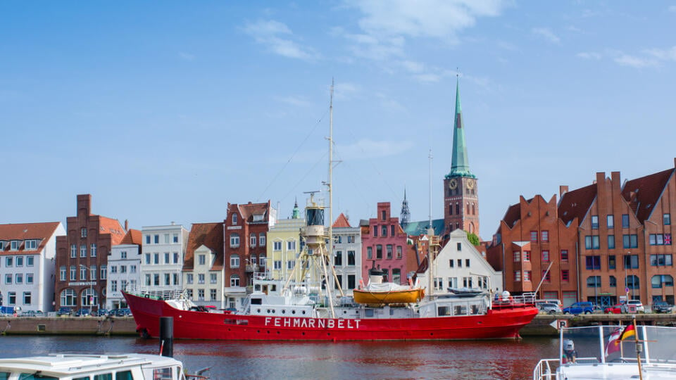 Luebeck,,Germany-22,June,2017,,View,From,The,Hanseatic,Harbour,To