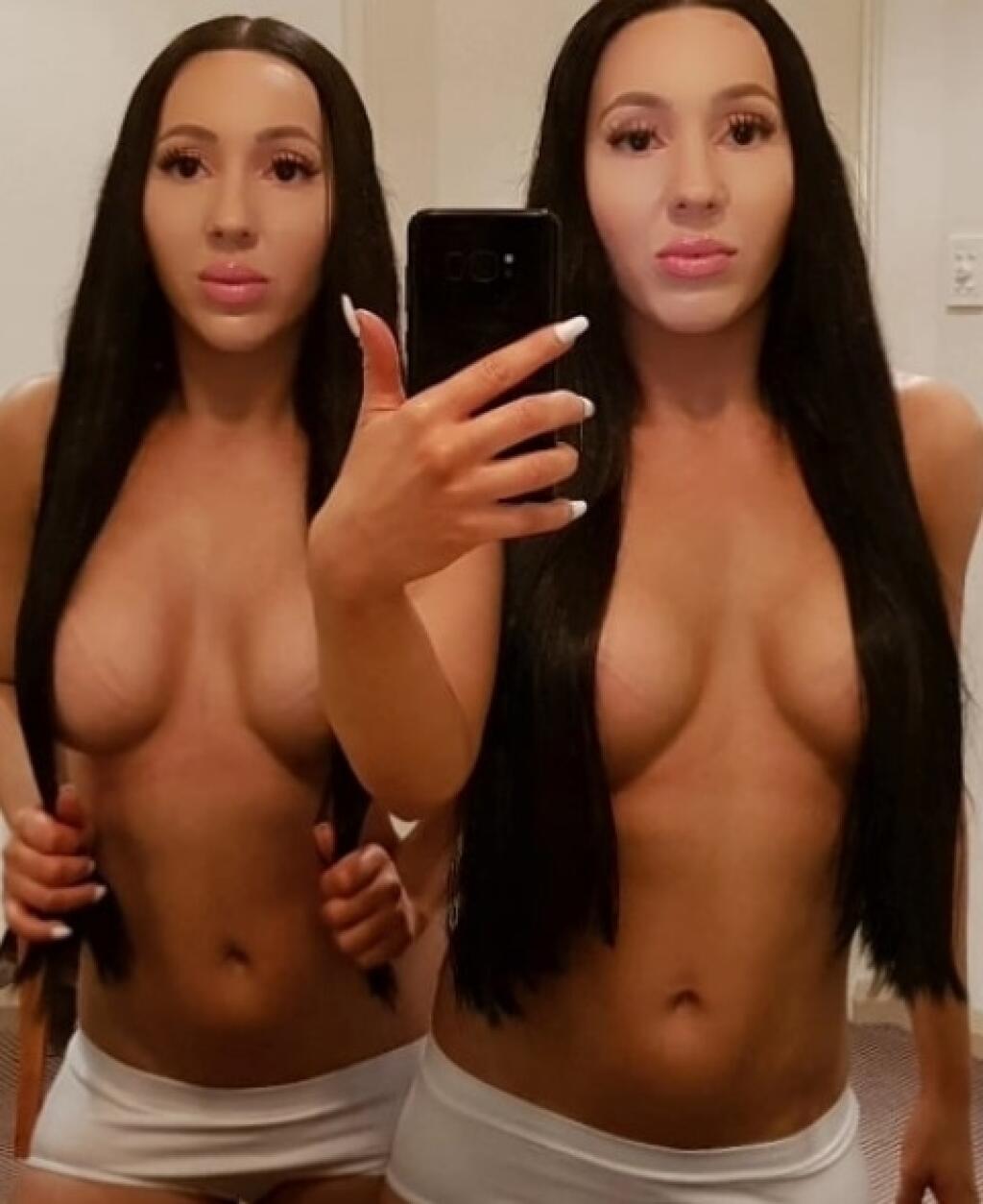 Identical twins nude
