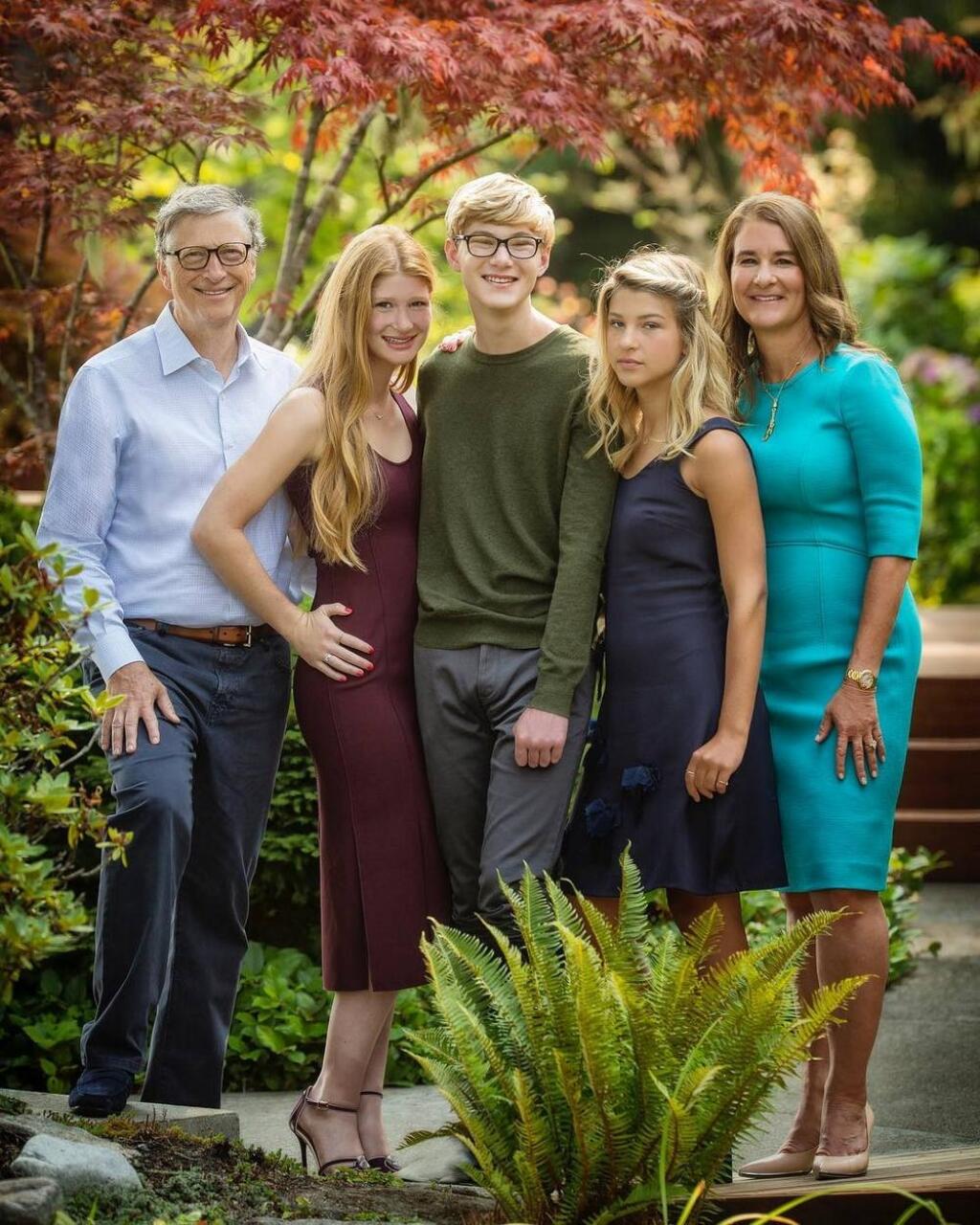 Rodina Gatesovcov: Bill, Jennifer, Rory, Phoebe a Melinda