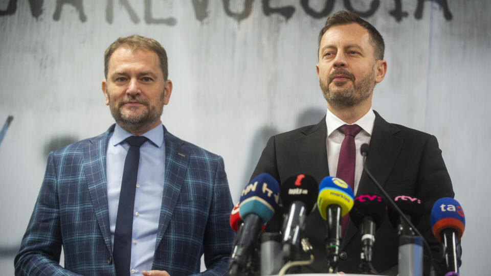 Eduard Heger a Igor Matovič.