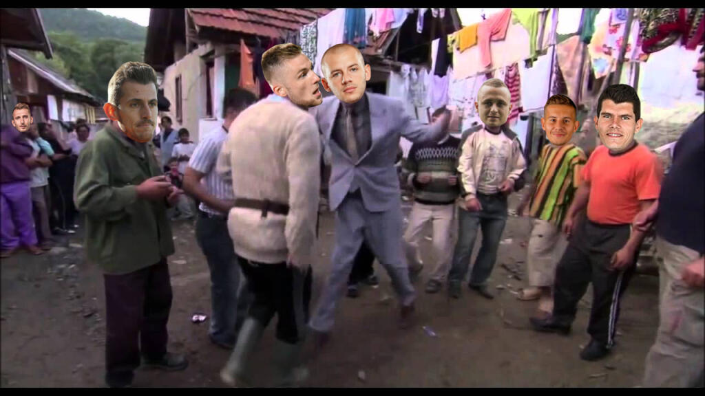Slovenskí reprezentanti vraj v jednom zo seneckých barov natáčali pokračovanie slávnej komédie Borat...