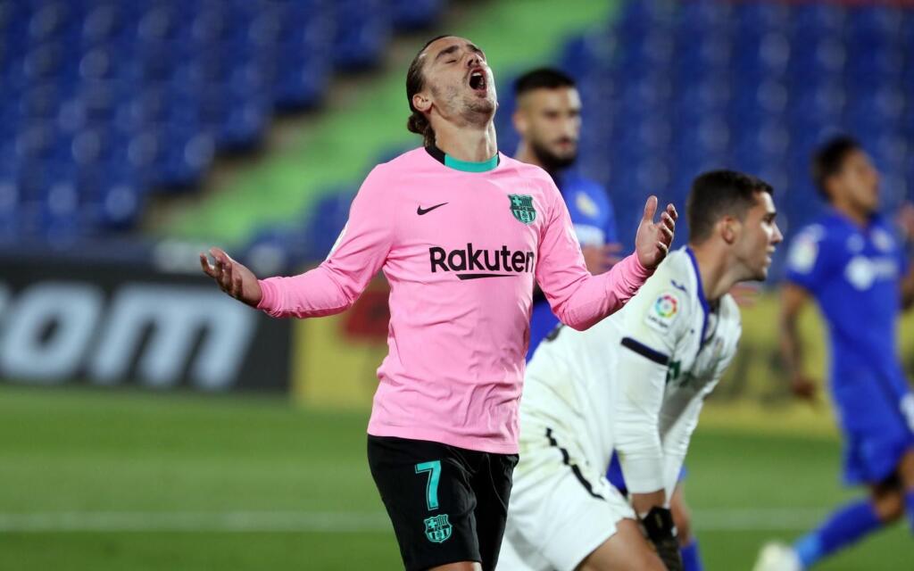 Útočník Kataláncov Antoine Griezmann taktiež nezabránil prehre Barcelony s Getafe.