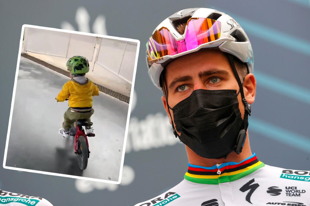 Nestáva sa často, že Peter Sagan ukáže fanúšikom svojho synčeka, preto keď sa tak stane, mnohí si povedia: ten ale vyrástol. Slovenský cyklista teraz ukázal, že Marlon po ňom zrejme podedil nejaké vlohy a je celý po ňom.