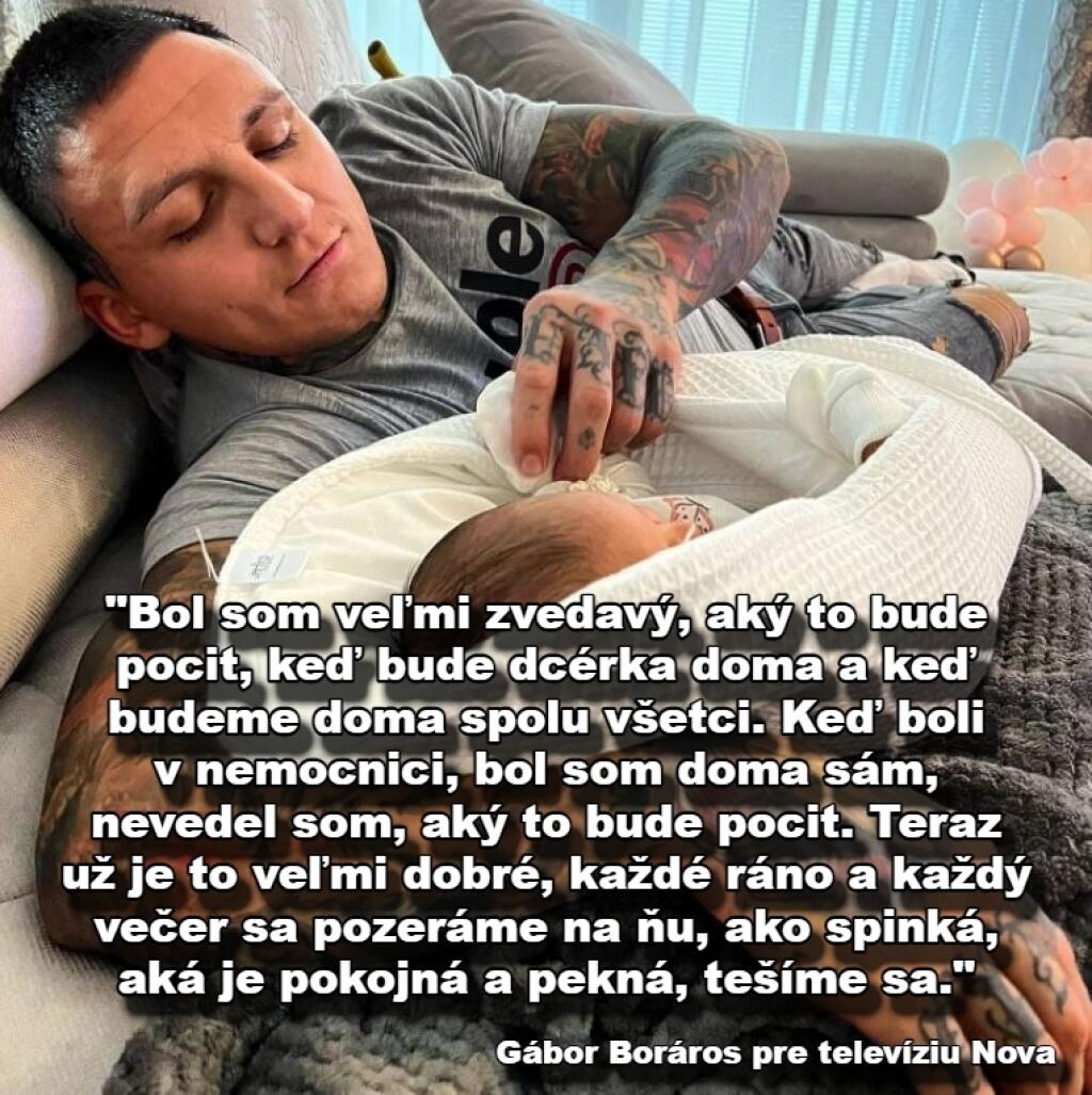 Boráros sa po pár dňoch mlčania rozhodol prehovoriť o údajnej nevere, rozchode s Monikou Jákliovou a o dcérke Zore.