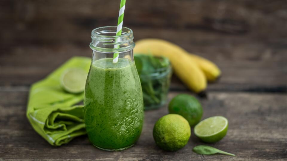 Banánovo-špenátové smoothie s Aloe vera