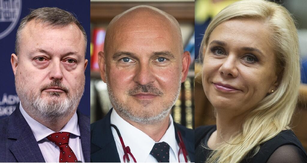 Milan Krajniak, Branislav Gröhling a Denisa Saková.