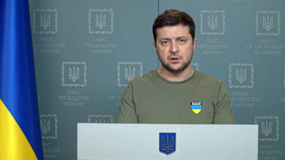 Volodymyr Zelenskyj videoprejav