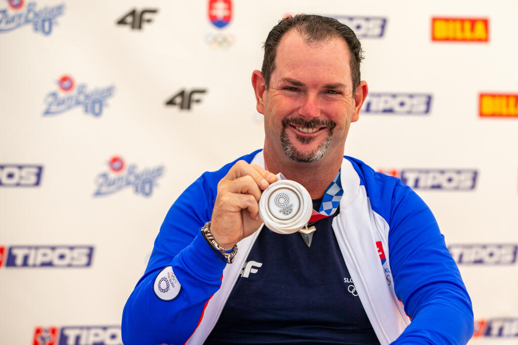 Olympijský festival “ TOKYO 2020” v areáli športového strediska v Šamoríne, kde privítali slovenských medailistov. Na snímke je Rory Sabbatin.