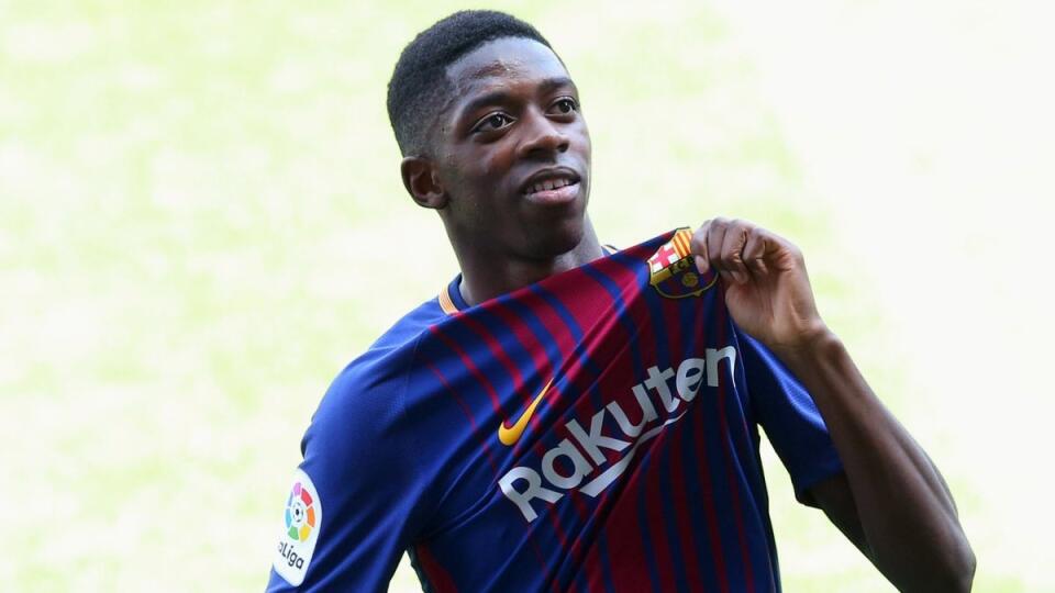 Francúzsky futbalista Ousmane Dembele v drese FC Barcelona.