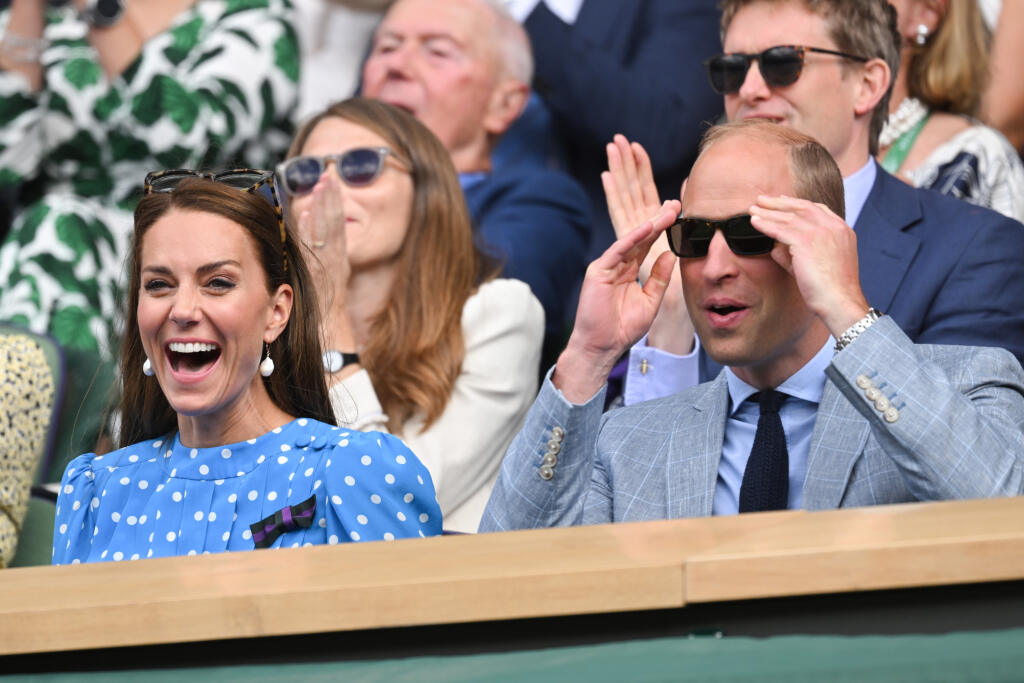 Vojvodkyňa Kate štvrťfinálové zápasy Wimbledonu prežívala naplno.